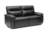 Nero Leather Dual Recliner Loveseat Sofa