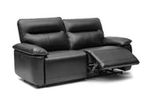 Nero Leather Dual Recliner Loveseat Sofa