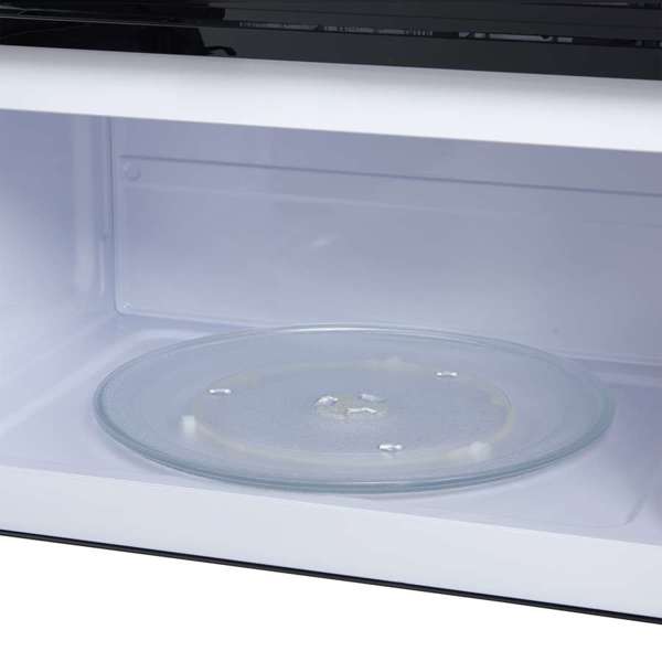 FORNO Scalo 30" 1.6 cu. ft. 300 CFM Over The Range Microwave in Black with Antique Brass Accents, FOTR3007-30BLK