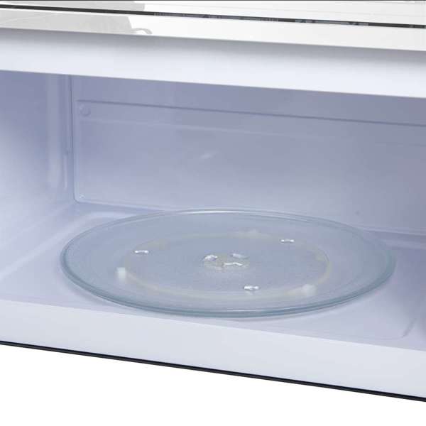 FORNO Scalo 30" 1.6 cu. ft. 300 CFM Over The Range Microwave in White with Antique Brass Accents, FOTR3007-30WHT