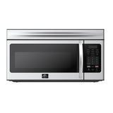 FORNO Scalo 30" 1.6 cu. ft. 300 CFM Over The Range Microwave in Stainless Steel, FOTR3007-30