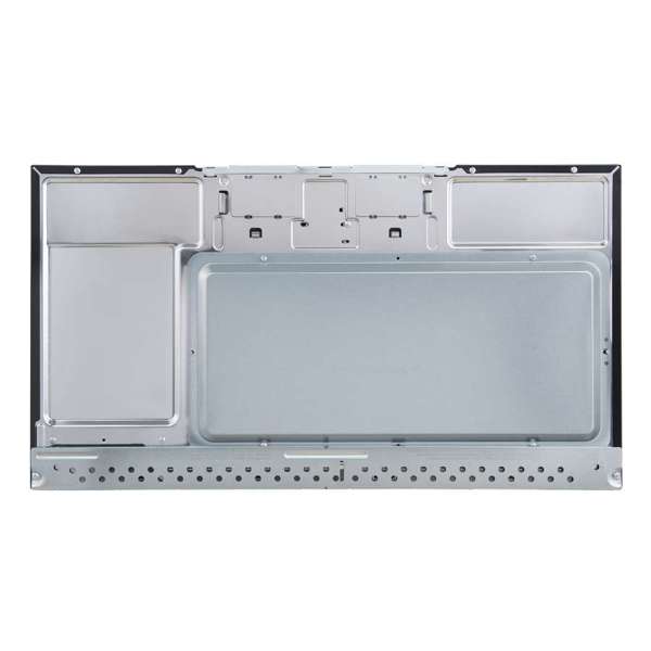 FORNO Fornace 30" 1.5 cu. ft. 300 CFM Over The Range Microwave in Black with Antique Brass Accents, FOTR3038-30BLK