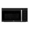 FORNO Fornace 30" 1.5 cu. ft. 300 CFM Over The Range Microwave in Black with Silver Accents, FOTR3038-30BLK