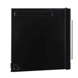 FORNO Fornace 30" 1.5 cu. ft. 300 CFM Over The Range Microwave in Black with Silver Accents, FOTR3038-30BLK