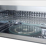 FORNO Fornace 30" 1.5 cu. ft. 300 CFM Over The Range Microwave in White with Silver Accents, FOTR3038-30WHT