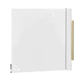 FORNO Fornace 30" 1.5 cu. ft. 300 CFM Over The Range Microwave in White with Antique Brass Accents, FOTR3038-30WHT