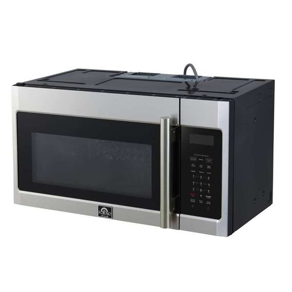 FORNO Fornace 30" 1.5 cu. ft. 300 CFM Over The Range Microwave in Stainless Steel, FOTR3038-30