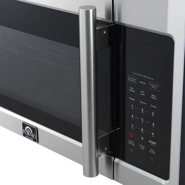 FORNO Fornace 30" 1.5 cu. ft. 300 CFM Over The Range Microwave in Stainless Steel, FOTR3038-30