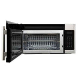 FORNO Fornace 30" 1.5 cu. ft. 300 CFM Over The Range Microwave in Stainless Steel, FOTR3038-30
