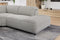 Valencia Octavia Fabric Reclining Sectional Cloud Sofa, L-Shape with Right Chaise, Light Grey