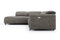 Valencia Octavia Fabric Reclining Sectional Cloud Sofa, L-Shape with Left Chaise, Dark Grey