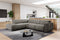Valencia Octavia Fabric Reclining Sectional Cloud Sofa, L-Shape with Left Chaise, Dark Grey
