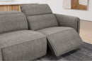 Valencia Octavia Fabric Reclining Sectional Cloud Sofa, L-Shape with Left Chaise, Dark Grey