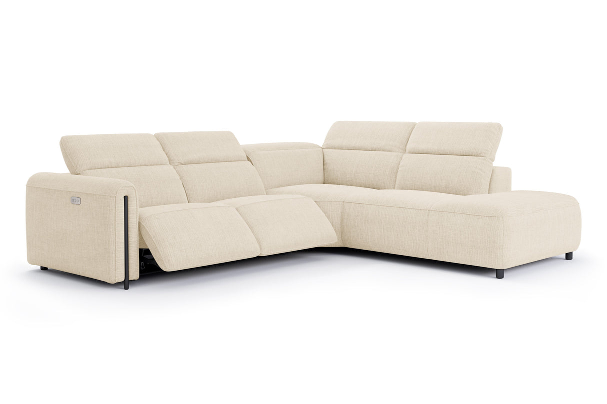 Octavia Fabric Reclining Corner Sectional Cloud Sofa
