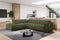 Valencia Octavia Fabric Reclining Sectional Cloud Sofa, L-Shape with Left Chaise, Olive Green