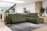 Octavia Fabric Reclining Corner Sectional Cloud Sofa