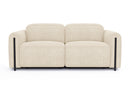 Valencia Octavia Fabric Dual Reclining Cloud Loveseat Sofa, Beige