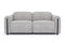 Valencia Octavia Fabric Dual Reclining Cloud Loveseat Sofa, Light Grey