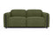 Valencia Octavia Fabric Dual Reclining Cloud Loveseat Sofa, Olive Green