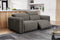 Valencia Octavia Fabric Dual Reclining Cloud Loveseat Sofa, Dark Grey