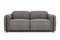 Valencia Octavia Fabric Dual Reclining Cloud Loveseat Sofa, Dark Grey