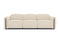 Valencia Octavia Fabric Dual Reclining Cloud Three Seats Sofa, Beige