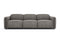 Valencia Octavia Fabric Dual Reclining Cloud Three Seats Sofa, Dark Grey