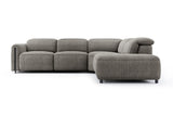 Octavia Fabric Reclining Corner Sectional Cloud Sofa