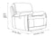 Valencia Oliver Top Grain Leather Recliner Chair, Cognac