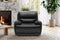 Valencia Oliver Top Grain Leather Recliner Seat, Black