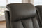 Valencia Olivia Top Grain Leather Row of 5 Home Theater Seating, Cloudy Grey