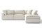 Valencia Ophelia Fabric Modular Sectional Sofa, 5 Seaters Right Sectional, Beige