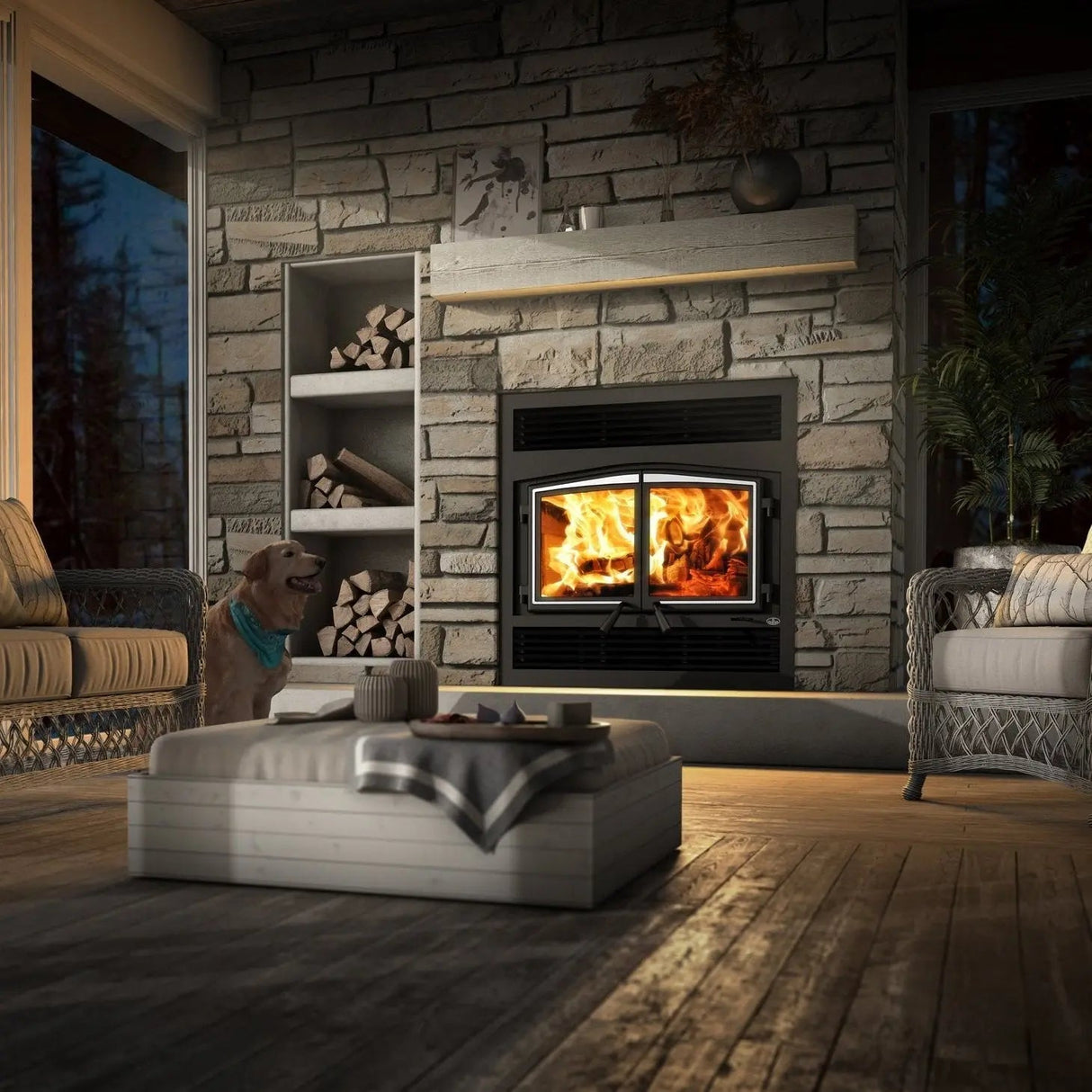 Osburn Stratford II Wood Fireplace