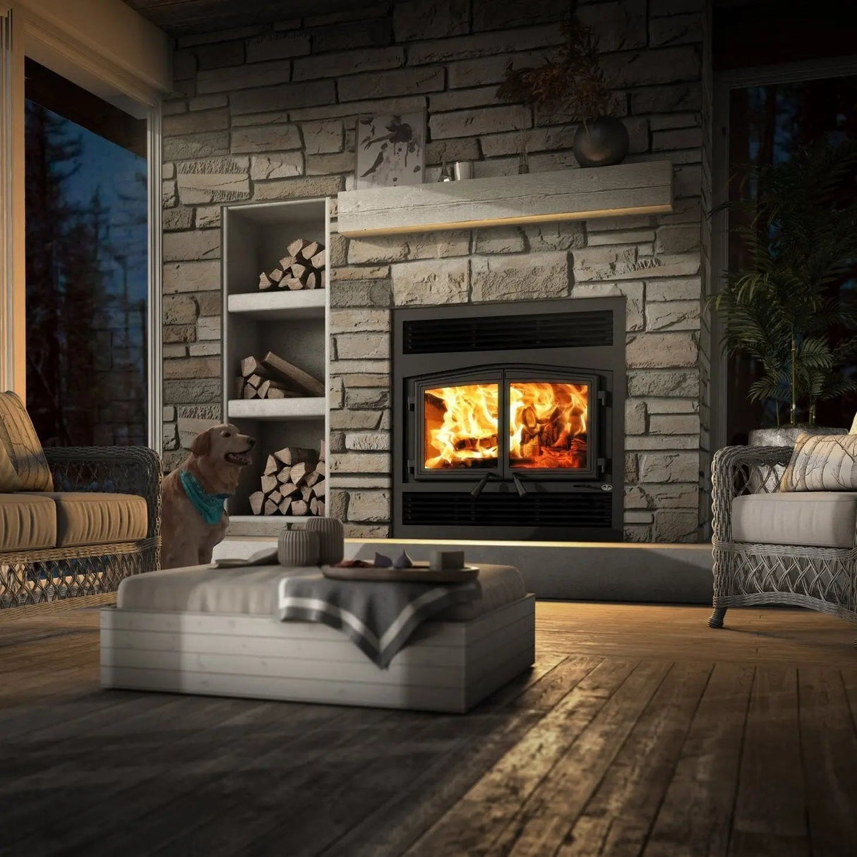 Osburn Stratford II Wood Fireplace