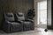 Valencia 2025 New Oslo Luxury Home Theater Seating Row of 5 Loveseat Left, Onyx