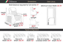 Valencia 2025 New Oslo Luxury Home Theater Seating Row of 5 Loveseat Left, Onyx