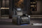 Valencia 2025 New Oslo Ultimate Luxury Leather Home Theater Seating Row of 2 Loveseat, Onyx with Gold Stitching