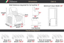 Valencia Oslo XL Leather Home Theater Seating Heavy Duty Row of 5 Loveseat Left, Dark Chocolate