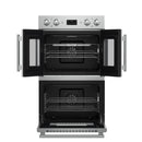 FORNO Asti 30" 7.36 cu. ft. French Door Double Electric Wall Oven with Air Fry, Self-Clean and Sous Vide, FBOEL1340-30