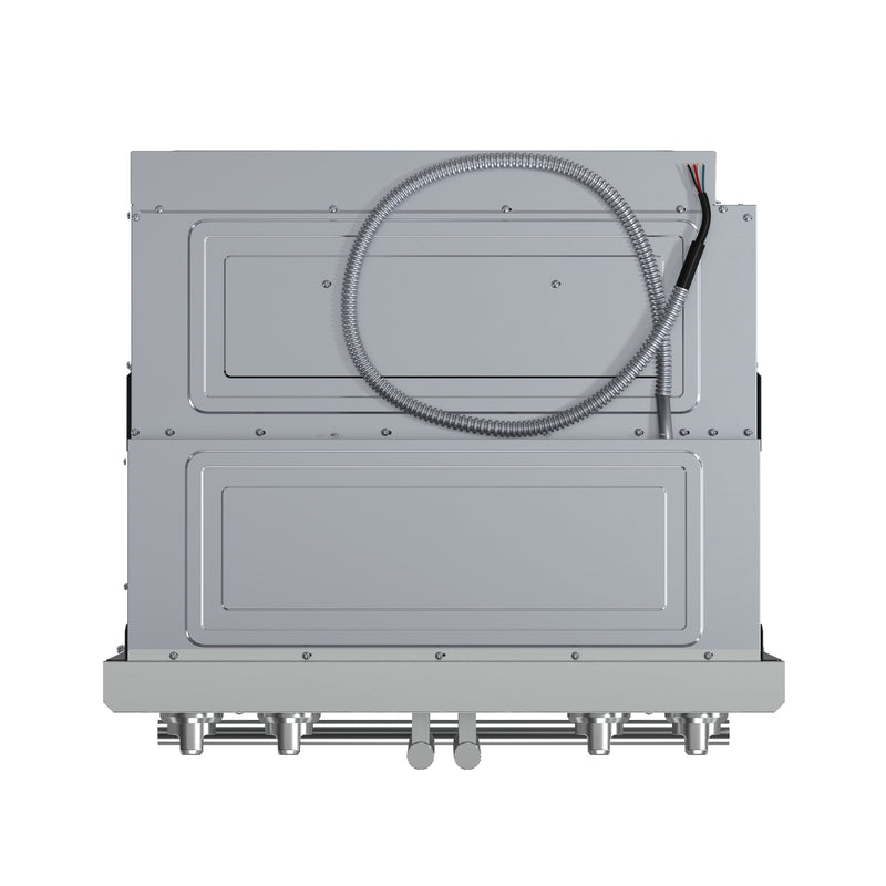 FORNO Asti 30" 7.36 cu. ft. French Door Double Electric Wall Oven with Air Fry, Self-Clean and Sous Vide, FBOEL1340-30