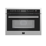 FORNO Oliena 24" 1.6 cu.ft  Built-In Microwave Oven in Stainless Steel, FMWDR3093-24