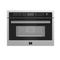 FORNO Oliena 24" 1.6 cu.ft  Built-In Microwave Oven in Stainless Steel, FMWDR3093-24