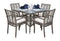 Panama Jack Graphite 5-Piece Armchair Dining Set with Cushions
