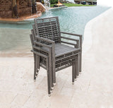 Panama Jack Graphite Set of 2 Stackable Armchairs
