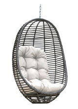 Panama Jack Graphite Woven Hanging Chair with Cushion