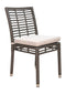 Panama Jack Graphite Set of 2 Stackable Side Chairs with Cushion