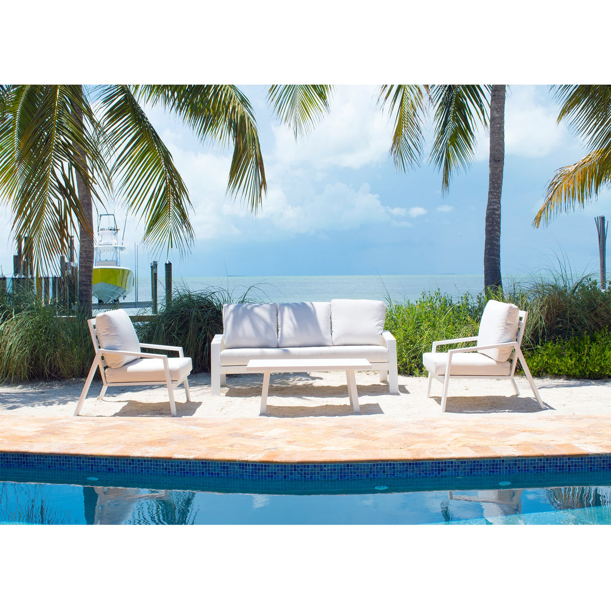 Panama Jack Mykonos 4-Piece Seating Set