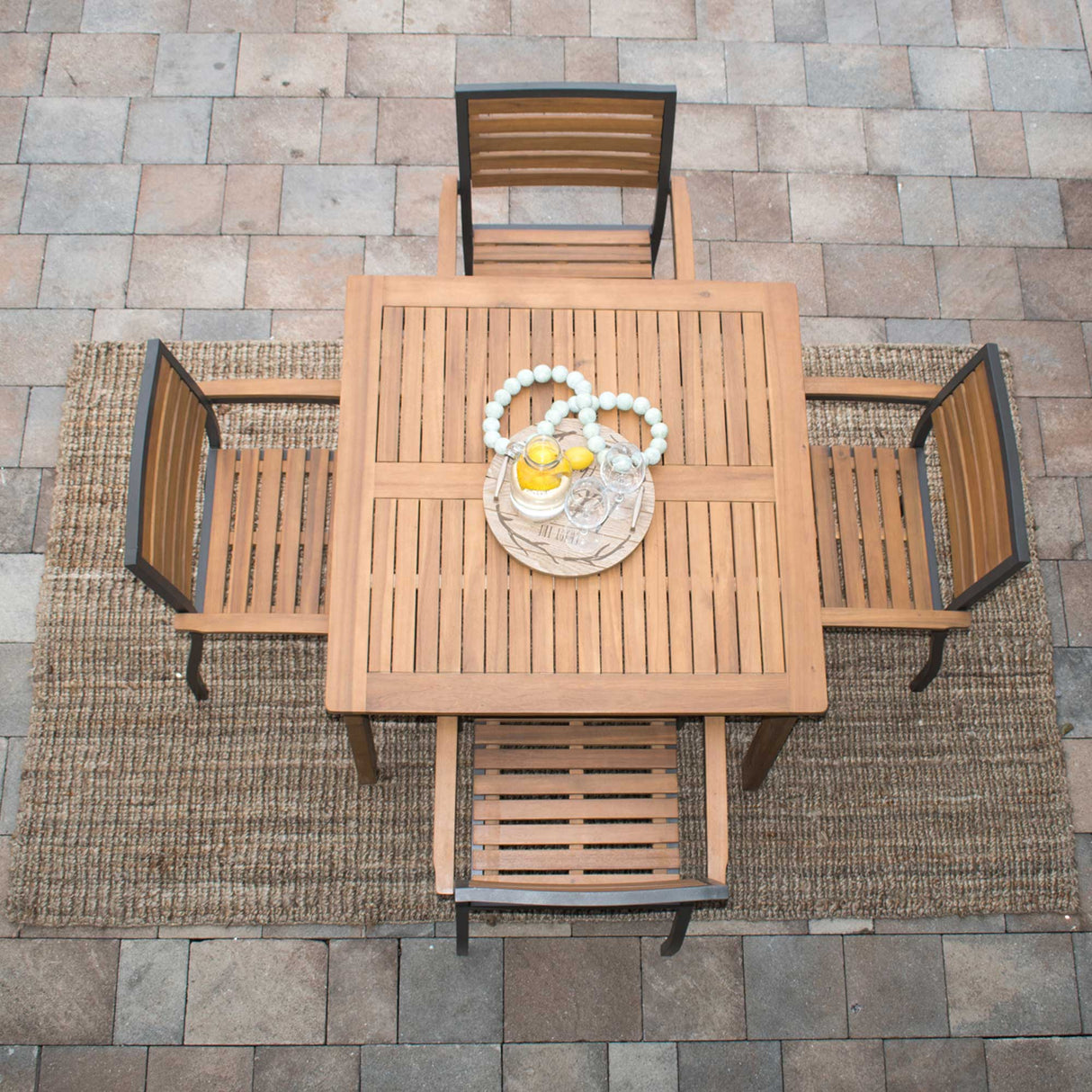 Panama Jack Boca Grande 5-Piece Square Dining Set