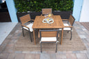 Panama Jack Boca Grande 5-Piece Square Dining Set
