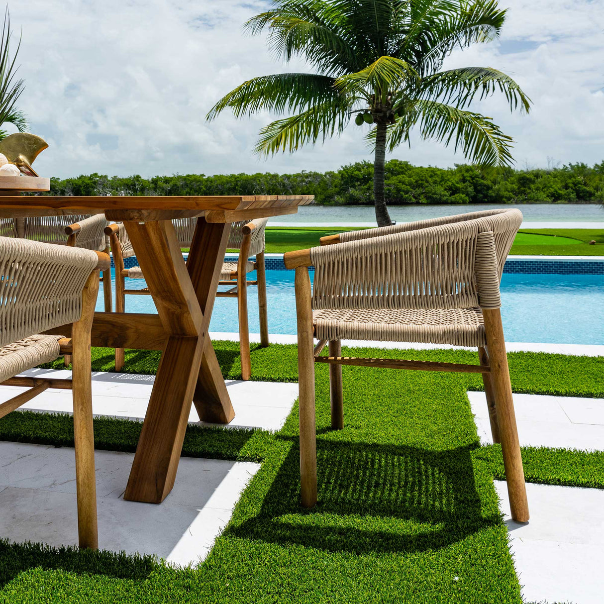 Panama Jack Corsica 7-Piece Rectangular Dining Set